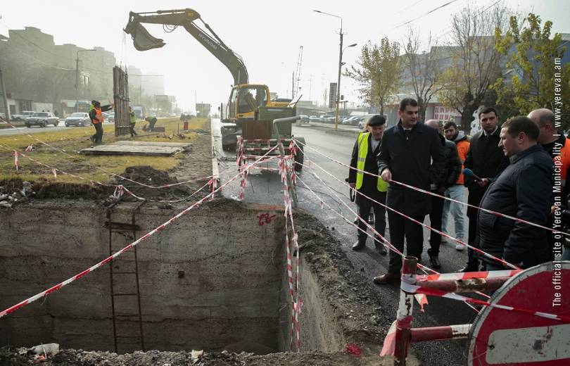 Երևանի քաղաքապետ Հրաչյա Սարգսյանը հետևել է Բաբաջանյան-Աշտարակի խճուղի ճանապարհահատվածի շինարարության ընթացքին